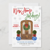 休日引っ越し祝いパーティーパーティの招待状 招待状 (正面)