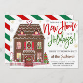 休日引っ越し祝いパーティーパーティー 招待状 (正面/裏面)