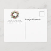 休日応援クリスマスの引越し告知 案内ポストカード (裏面)