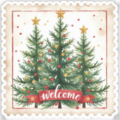 休日応援クリスマススタンプ シール (正面)