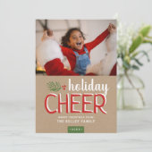 休日応援クリスマスフォトカード シーズンカード (スタンド正面)