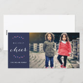 休日応援クリスマスフォトカード シーズンカード (正面/裏面)