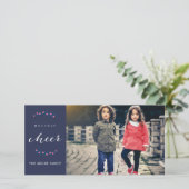 休日応援クリスマスフォトカード シーズンカード (スタンド正面)