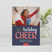 休日応援クリスマスフォトカード シーズンカード (スタンド正面)