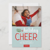 休日応援クリスマスフォトカード シーズンカード (正面)