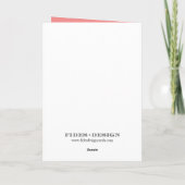 休日応援ピンク紫色のオーバーレイのクリスマスフォト シーズンカード (裏面)