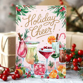 休日応援フェスティバルカクテルクリスマスカード シーズンカード