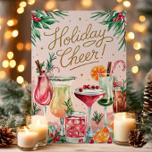 休日応援フェスティバルカクテルクリスマスカード シーズンカード