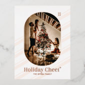 休日応援フォトクリスマスバラ金ゴールドフォイルカード 箔シーズンポストカード (正面)