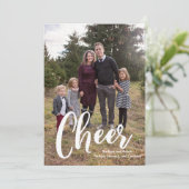 休日応援モダンフォトクリスマスカード シーズンカード (スタンド正面)