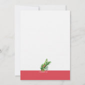 休日応援招待状 招待状 (裏面)