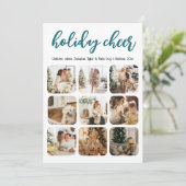 休日応援12フォトクリスマスクリスマスフォトパーソナライズされた シーズンカード (スタンド正面)