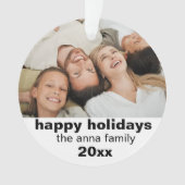 休日応援 オーナメント (正面)