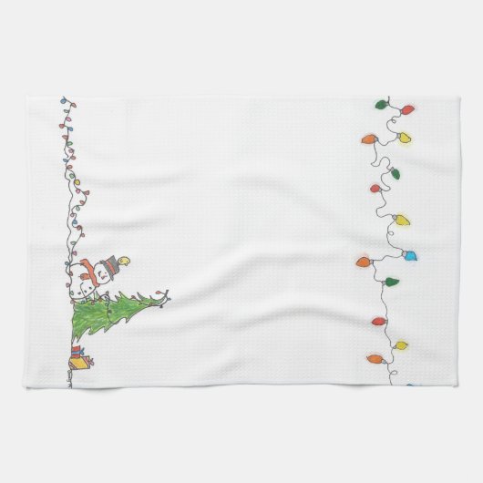 休日応援 キッチンタオル (横)