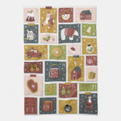 休日応援 |クリスマス・ハイゲ・アドベント・カレンダー キッチンタオル (縦)