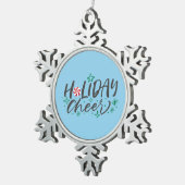 休日応援 スノーフレークピューターオーナメント (右)