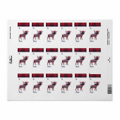 休日応援 | Red Buffalo Plaidムースクリスマス ラベル (フルシート)