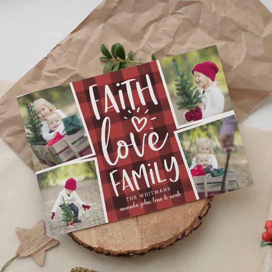 休日恵み |クリスマスフォトコラージュカード シーズンカード