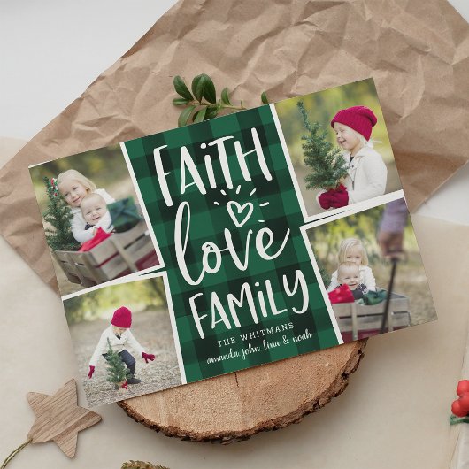 休日恵み |クリスマスフォトコラージュカード シーズンカード