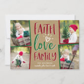 休日恵み |クリスマスフォトコラージュカード シーズンカード (正面)