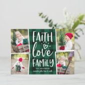 休日恵み |クリスマスフォトコラージュカード シーズンカード (スタンド正面)