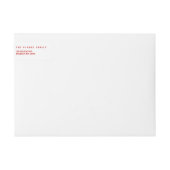 休日恵み |フォト住所 シール ラップアラウンドラベル (正面)