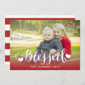 休日恵み |ホリデーフォトカード シーズンカード (正面/裏面)