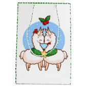 休日愛ラマ ミディアムペーパーバッグ (裏面)