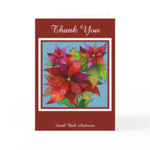 休日感謝してい、赤のポインテタスパーソナライズされた;