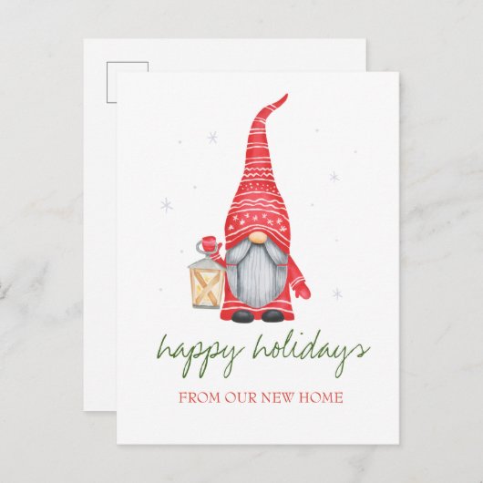 休日我々移動した、愛らしい格言 案内ポストカード (正面/裏面)