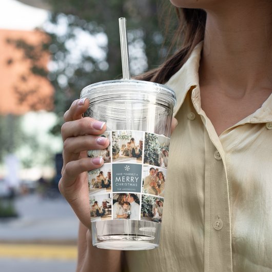 休日数々のの写真 |メリークリスマス |ギフト アクリルタンブラー