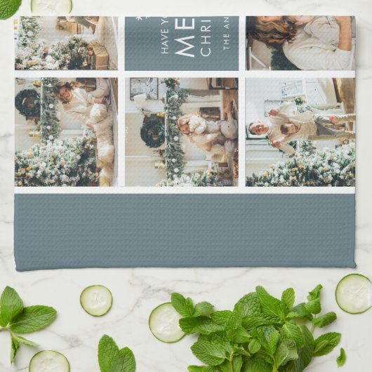 休日数々のの写真 |メリークリスマス |ギフト キッチンタオル (折り畳み)