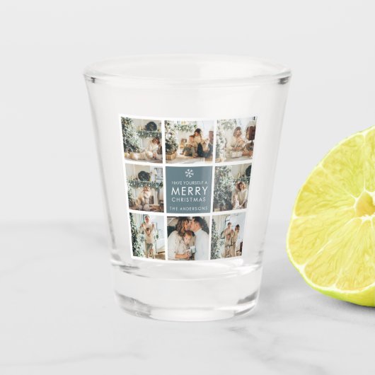 休日数々のの写真 |メリークリスマス |ギフト ショットグラス (正面)