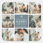 休日数々のの写真 |メリークリスマス |ギフト スクエアシール (正面)