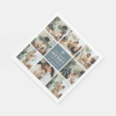 休日数々のの写真 |メリークリスマス |ギフト スタンダードランチョンナプキン (角)