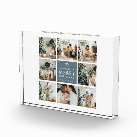 休日数々のの写真 |メリークリスマス |ギフト フォトブロック (右)