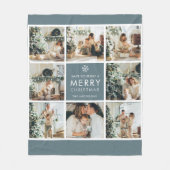 休日数々のの写真 |メリークリスマス |ギフト フリースブランケット (正面)