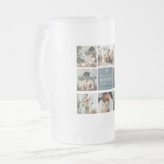 休日数々のの写真 |メリークリスマス |ギフト フロストグラスビールジョッキ (正面左)