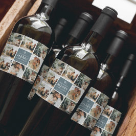 休日数々のの写真 |メリークリスマス |ギフト ワインラベル