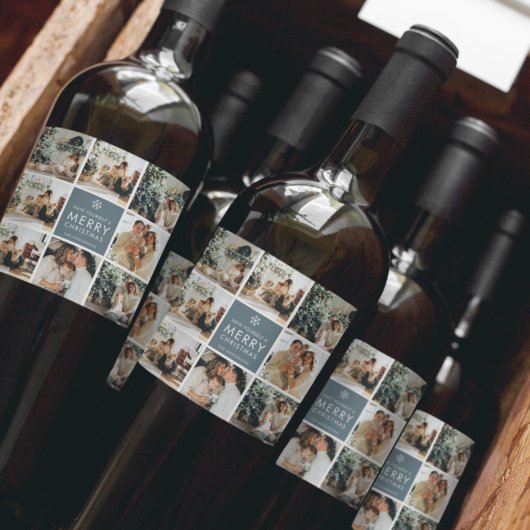 休日数々のの写真 |メリークリスマス |ギフト ワインラベル
