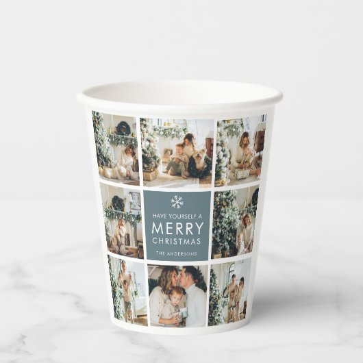 休日数々のの写真 |メリークリスマス |ギフト 紙コップ (正面)