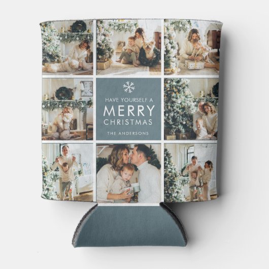 休日数々のの写真 |メリークリスマス |ギフト 缶クーラー (正面)