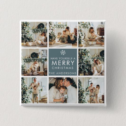 休日数々のの写真 |メリークリスマス |ギフト 缶バッジ (正面)