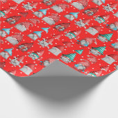 休日格言ラッピング紙おもしろい、クリスマスプレゼント ラッピングペーパー (角)