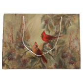 休日深紅色 ラージペーパーバッグ (正面)