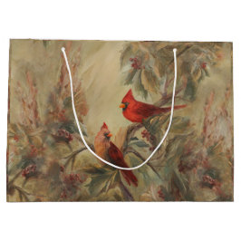 休日深紅色 ラージペーパーバッグ