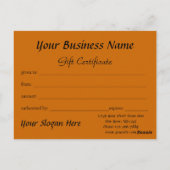 休日灯ギフト券 ポストカード (裏面)