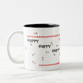 休日犬のマグ ツートーンマグカップ (左)