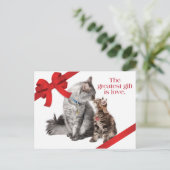 休日猫の郵便はがき シーズンポストカード (スタンド正面)