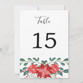 休日用テーブルカード座席表 招待状 (裏面)